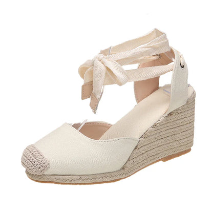 Vrouwensandalen Comfortabel Espadrille met Enkelband