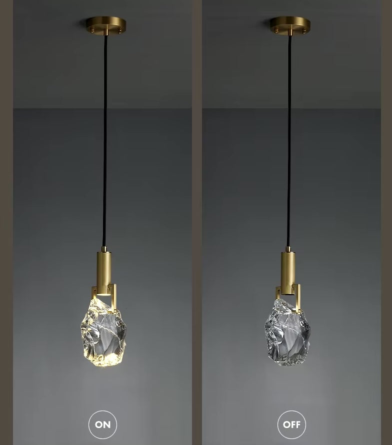 Kristallen Hanglamp met Verstelbare Kabel en LED-Verlichting voor Woonkamer en Eetkamer