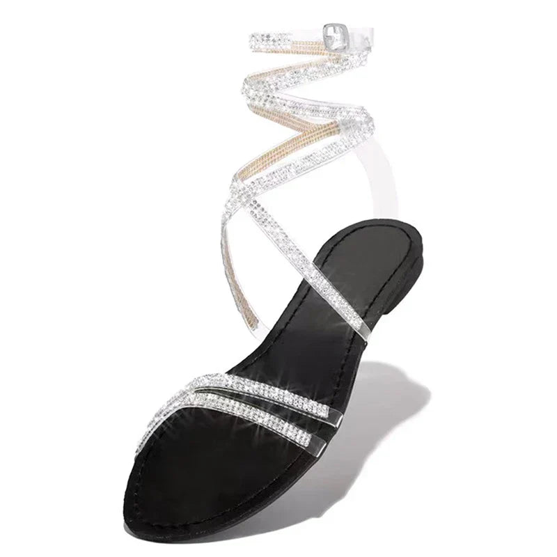 Glitter Sandalen met Steentjes voor Zomer