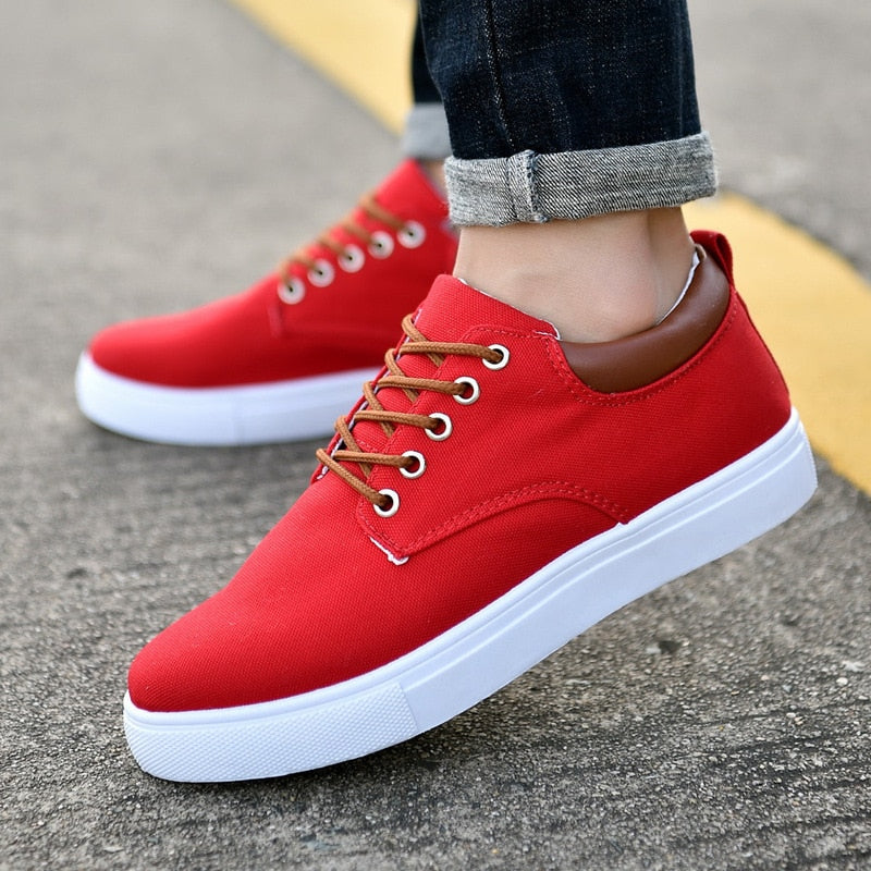 Heren Sneakers Leren Casual Schoenen Zwart Stijlvol