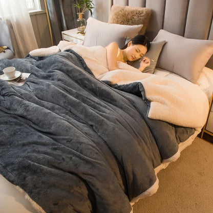 Wollen Plaid Deken | Warm & Zacht | Dubbelzijdig | Voor Bed, Bank & Winter