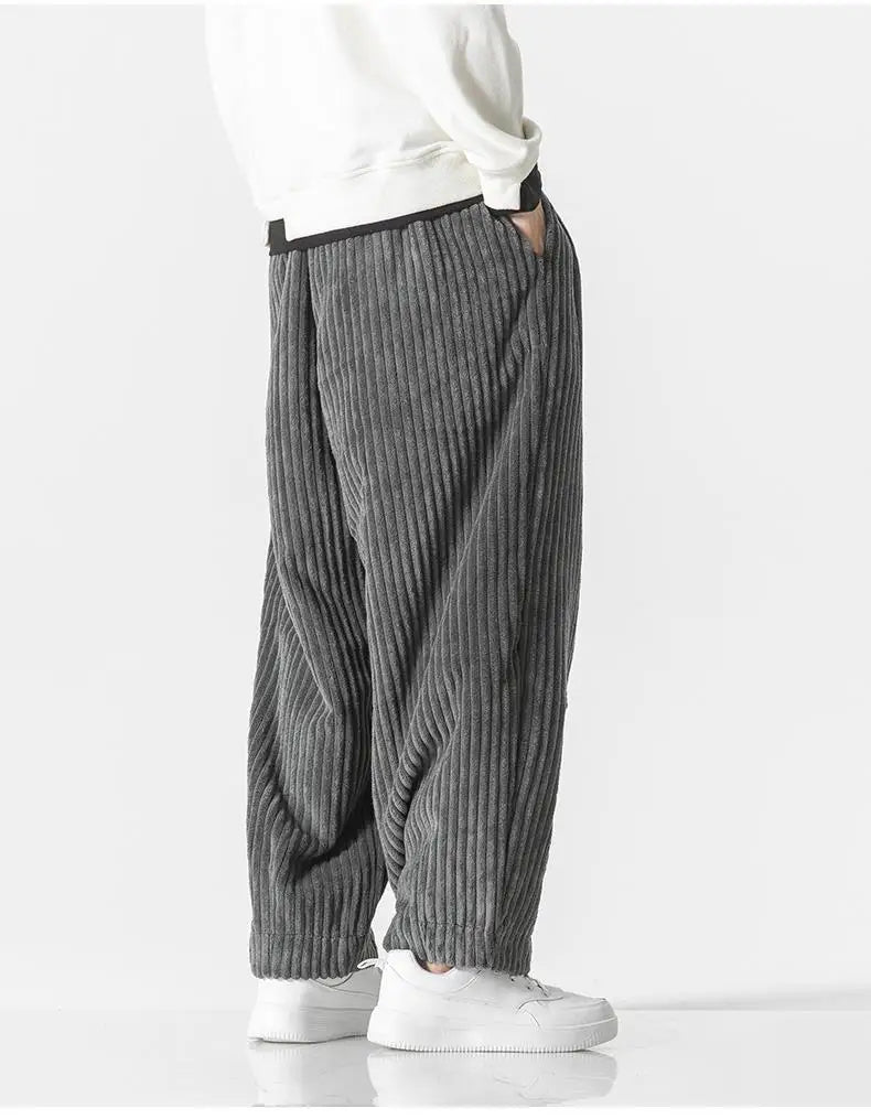 Heren Joggingbroek Ribgebreid Relaxed Fit Elastisch