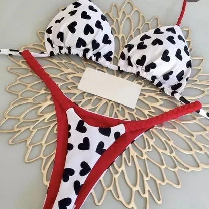 String Bikini Set van Zijde voor Vrouw