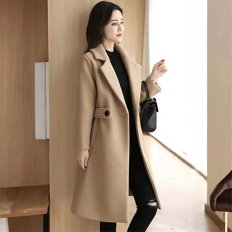 Dames Winterjas Elegance Ceintuur Knopen Warm - StudioMarella