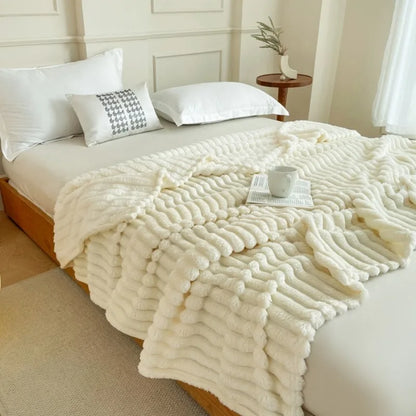 Sansoti Flanellen Dekbedovertrek 240x220 cm | Zacht Fleece & Dubbelzijdig | Luxe Hotelcomfort