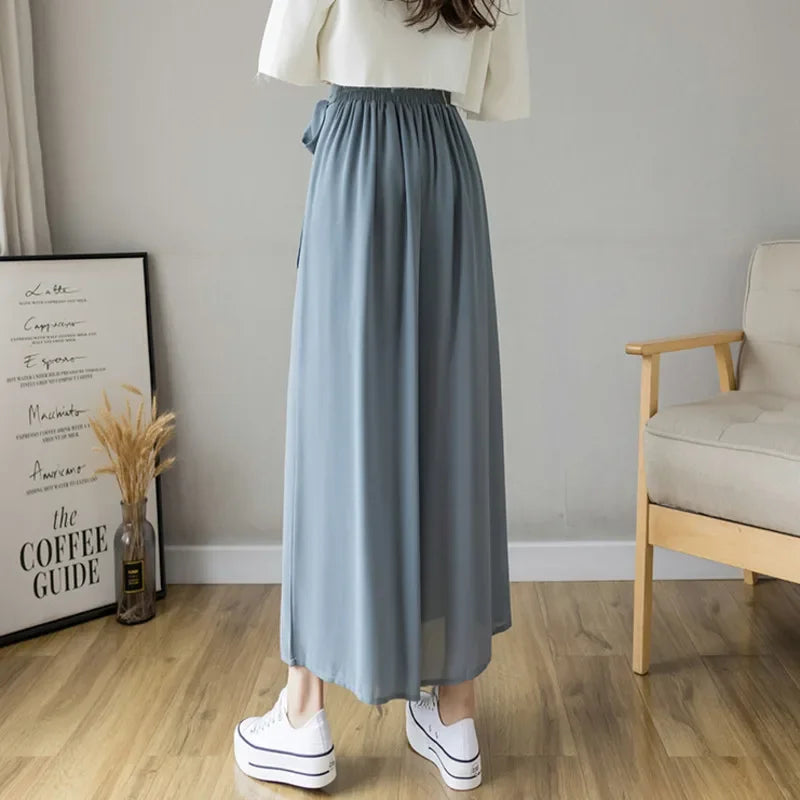 Lichte Zomer Broek van Chiffon Stof