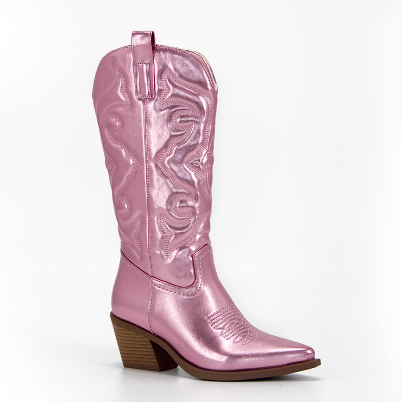 Cowboy Laarzen Roze Vrouwen Laarzen Western Stijl