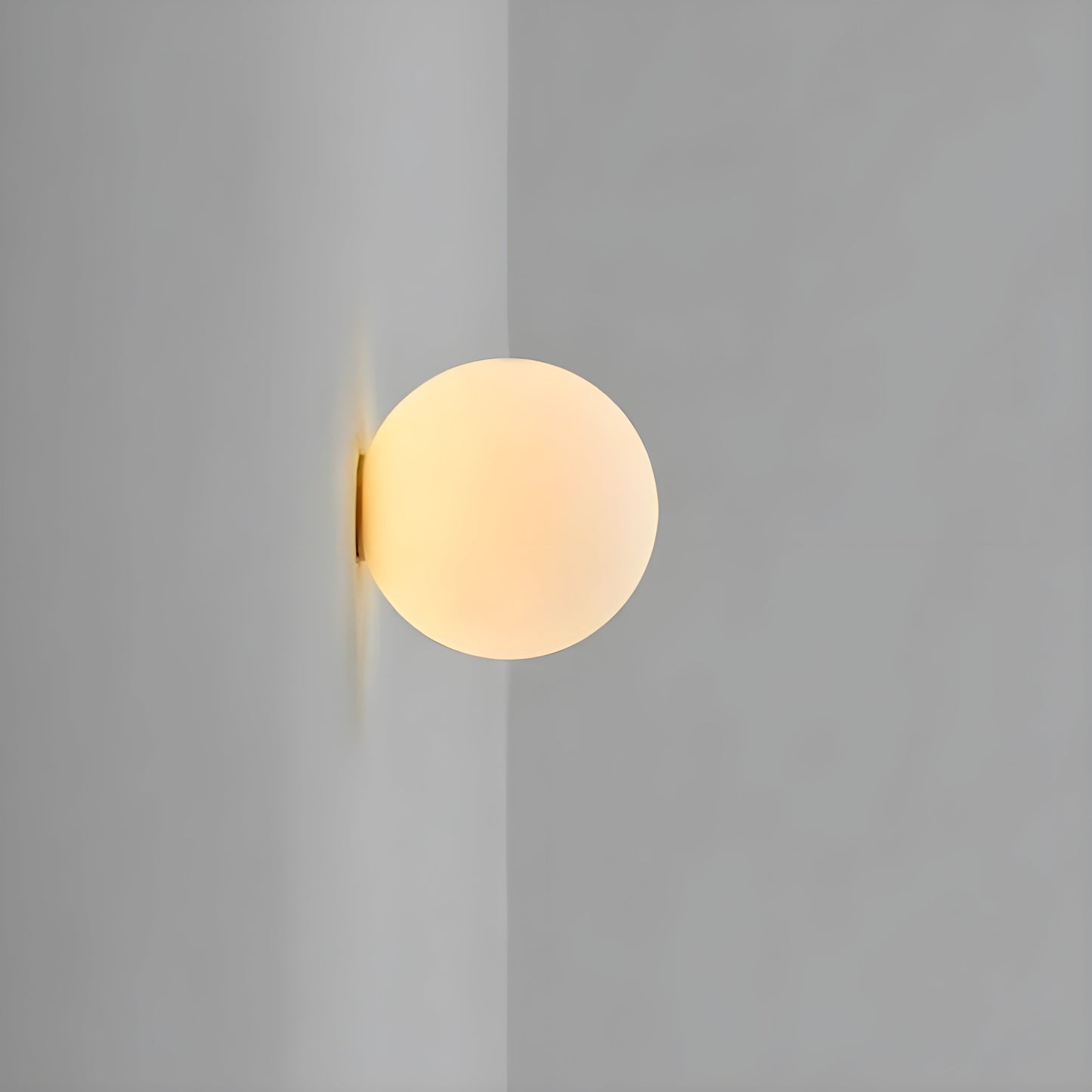 Wandlamp Rond Matglas Minimalistisch Scandinavisch Japandi Stijlvol Woonkamer Slaapkamer