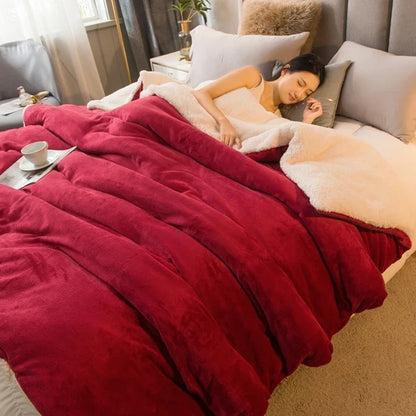 Wollen Plaid Deken | Warm & Zacht | Dubbelzijdig | Voor Bed, Bank & Winter