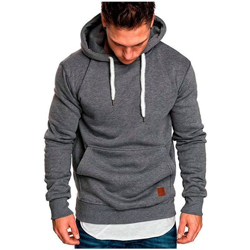 Heren Hoodie Zacht Casual met Buidelzak voor Dagelijks Gebruik