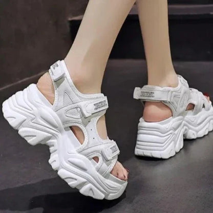 Chunky Sandalen met Hoge Hak en Elegant Design