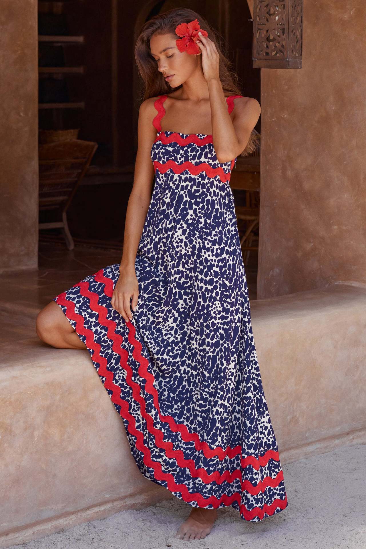 Zomerjurk Vrouw Losse Jurk met Bandjes Zomerse Stijl - StudioMarella