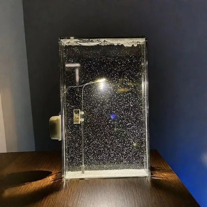 DIY Winterlandschap Tafellamp met Sneeuweffect en Warm Licht