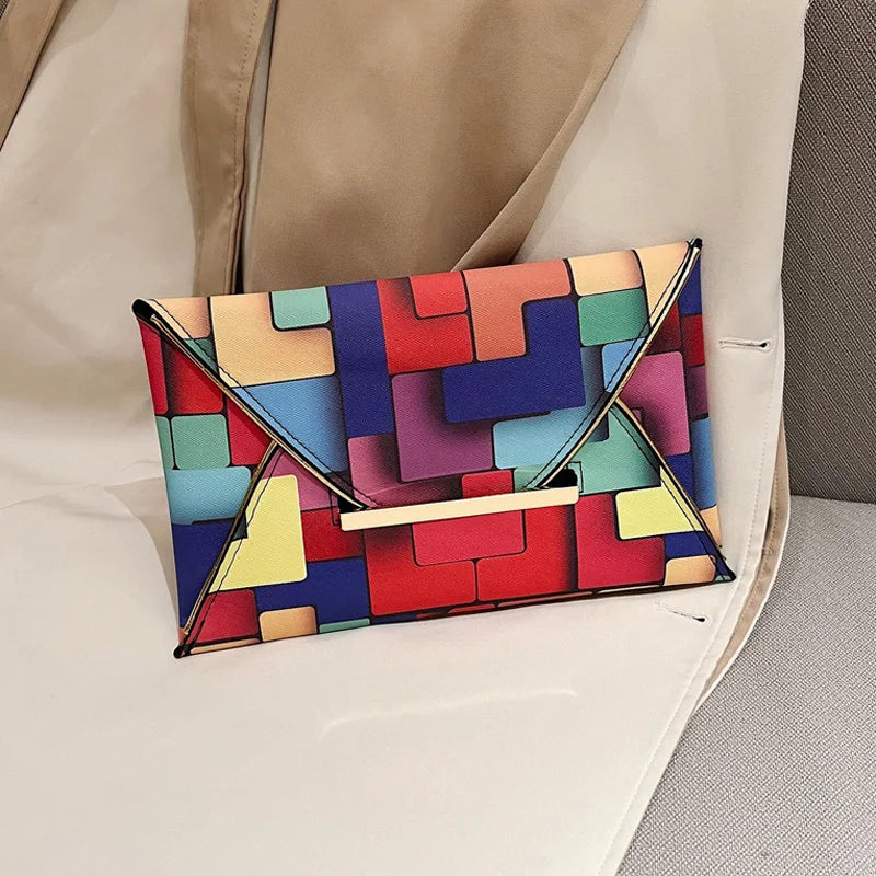Regenboog Clutch Tasje Kleurrijk Design