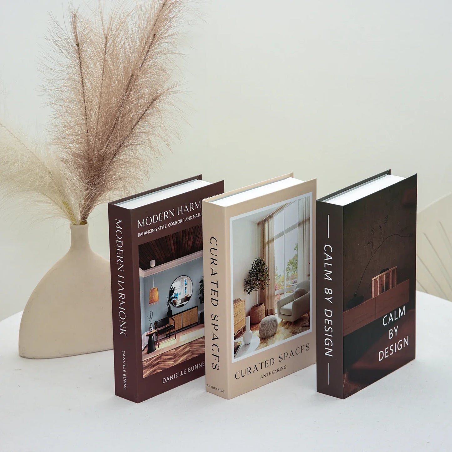 Salontafel Decoratie Boeken Set 3 Stuks Opvouwbaar Design Koffietafel Styling