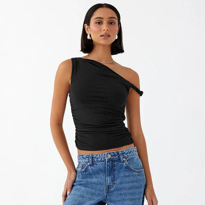 Vrouwelijke Off-shoulder Top met Elegant Design