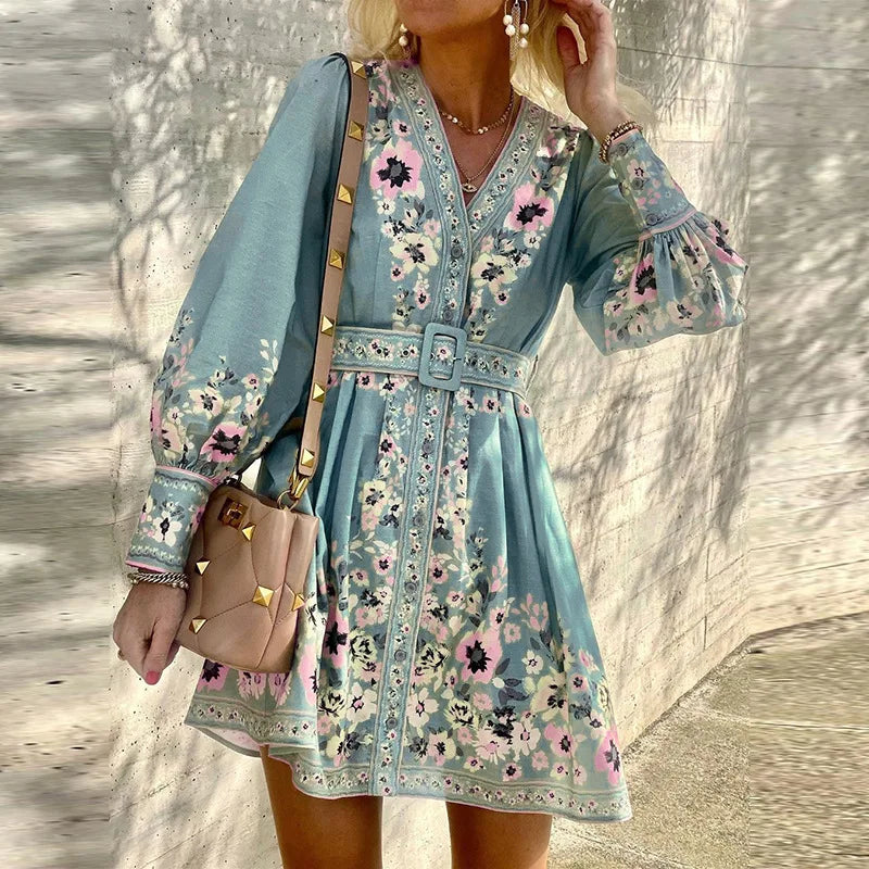 Vrouwelijke Zomerjurk Boho Mini Jurk voor Vrouwen - StudioMarella