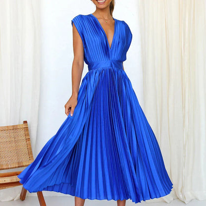 Mouwloze Dames Jurk Elegante Zomerjurk