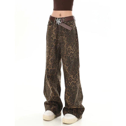 Damesrok Luipaard Print Retro Stijl Rok