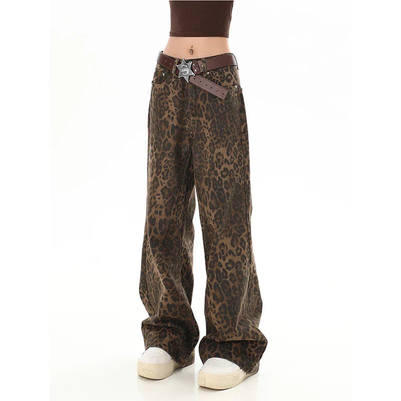 Dierenprint Broek Overall voor Vrouwen Chique Stijl