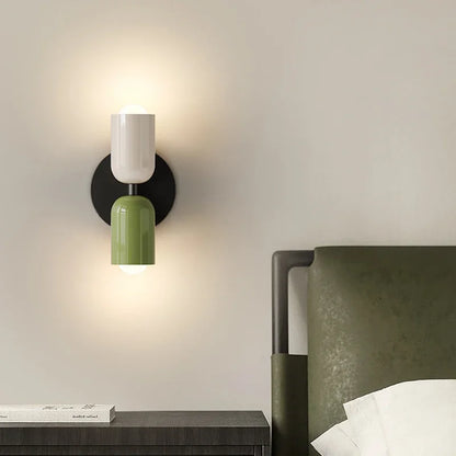 Wandlamp Crème Warm Wit Metaal IJzer E27 12cm LED 2 Lichts Slaapkamer Hal Woonkamer