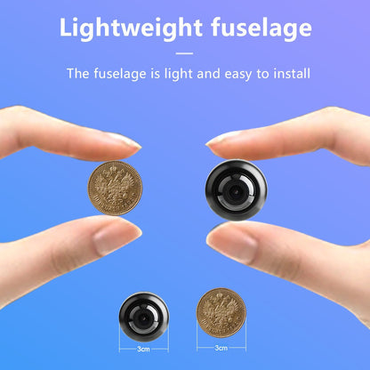 Compacte Mini Beveiligingscamera 1080P HD met Bewegingsdetectie en Nachtzicht