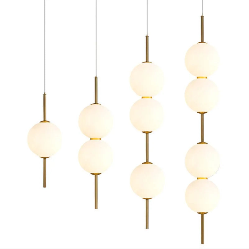 Moderne Glazen Hanglamp met 1, 2, 3 of 4 Lichtpunten – Eigentijds Design voor Slaapkamer, Eetkamer, Woonkamer