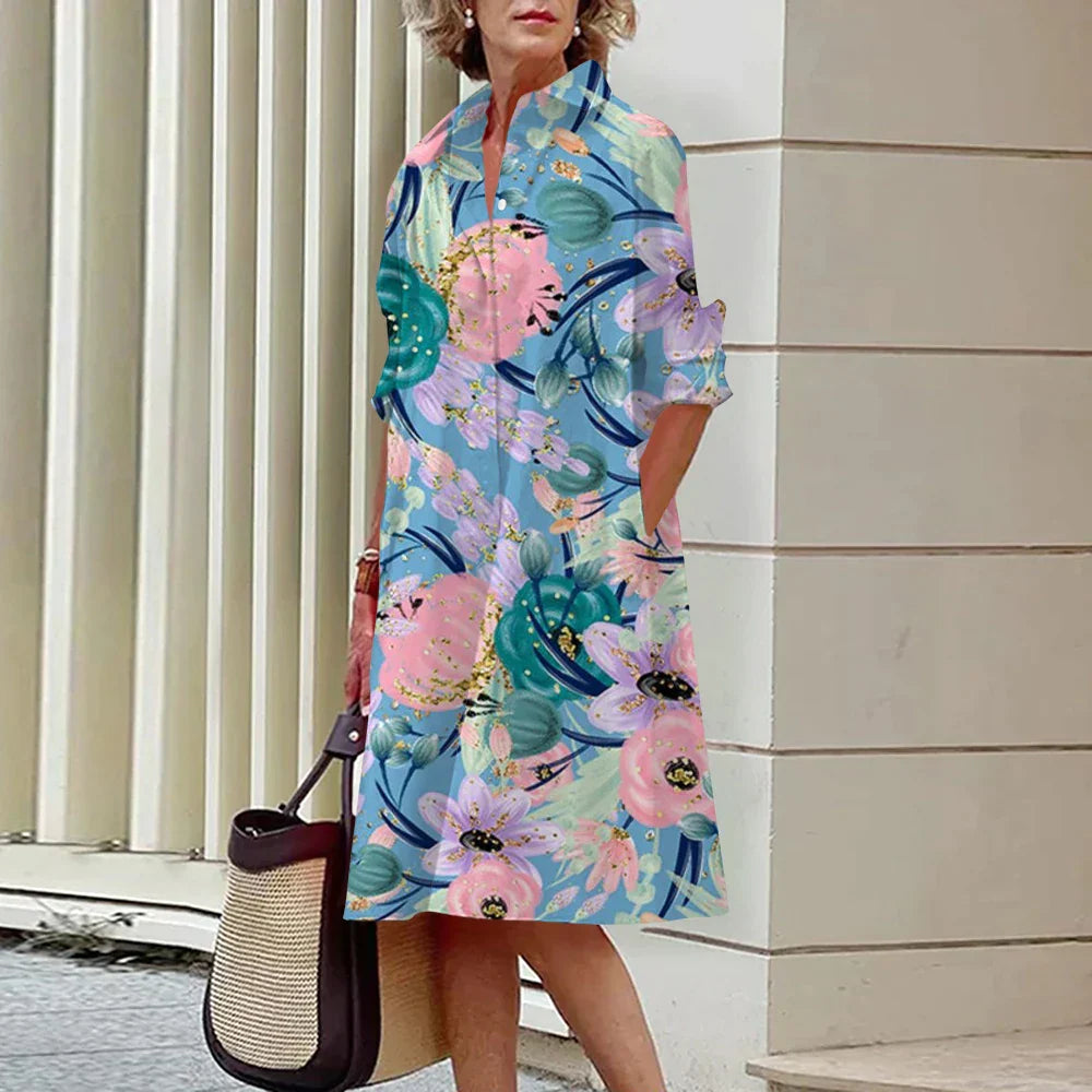 Elegante Overhemdjurk voor Vrouw - Mode Vibes
