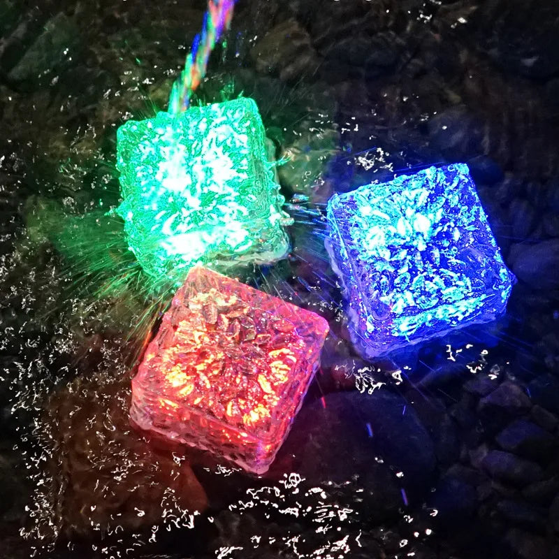 Lichtgevende Badkubus voor Kinderen 6-Delig Set – Watergeactiveerd Speelgoed