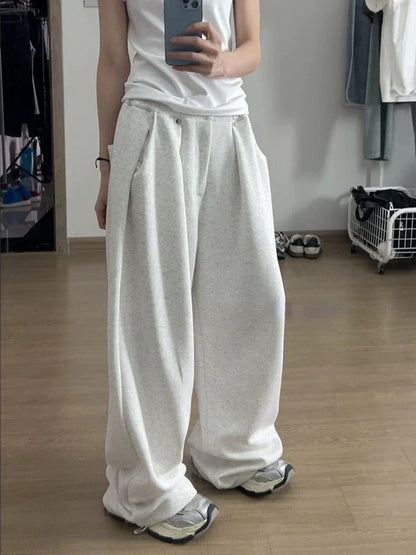 Dames Oversized Joggingbroek Zwart Sweatpants