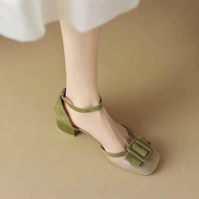 Hoge Hakken Mesh Trendy Chic Dameschoenen