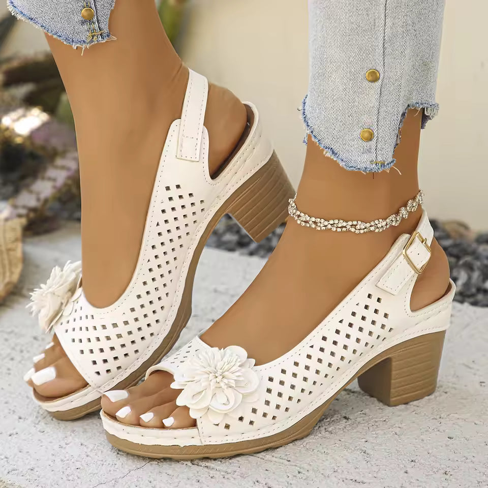 Retro Instappers Slip-on Dames – Comfortabele Hakken Klassiek Design PU Leer Rubber Zool Europese Stijl Dagelijks Gebruik