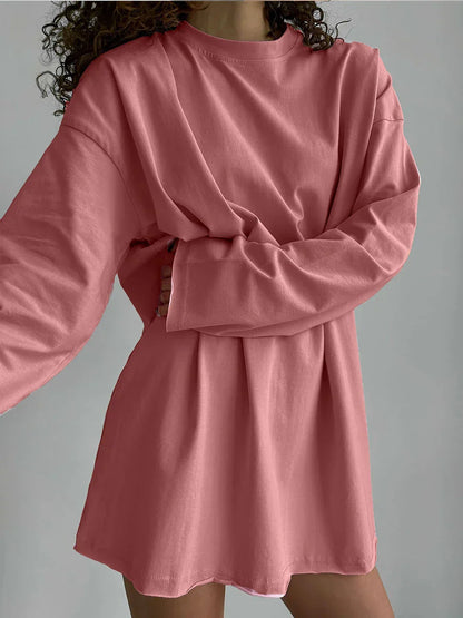 Oversized Trui Basic Lange Mouw