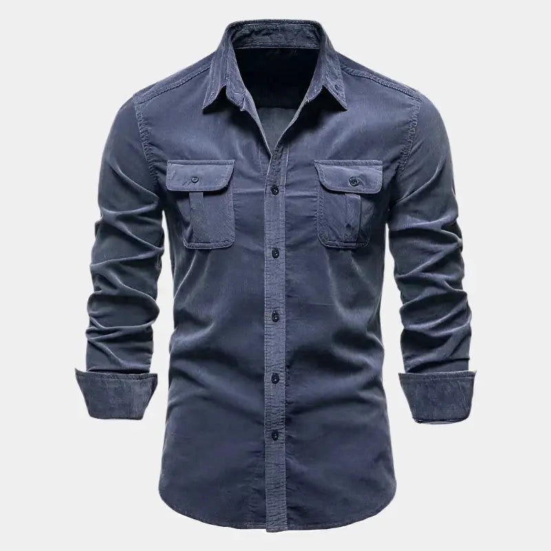 Elegante Mannen Overhemd Italiaanse Stijl