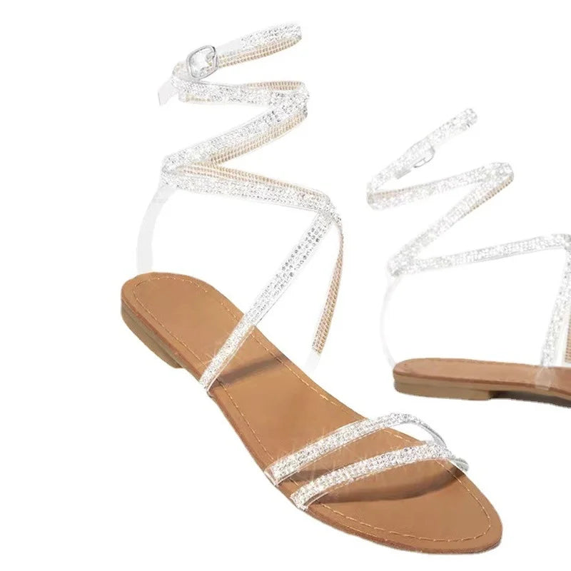 Glitter Sandalen met Steentjes voor Zomer