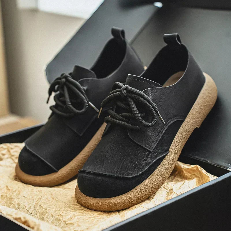Heren Veterschoenen Low Top Casual Leer
