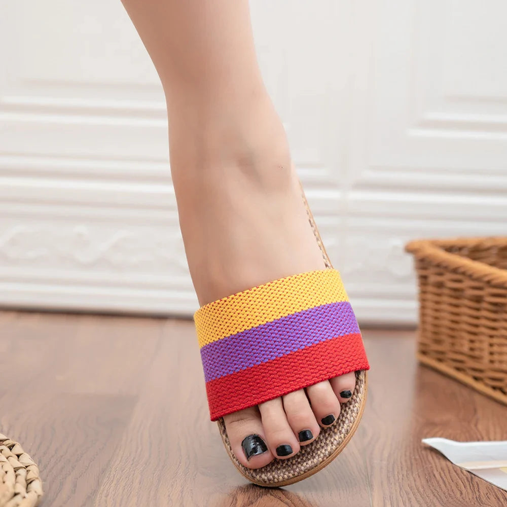 Linnen Sandalen voor Vrouw Comfortabel Zomer