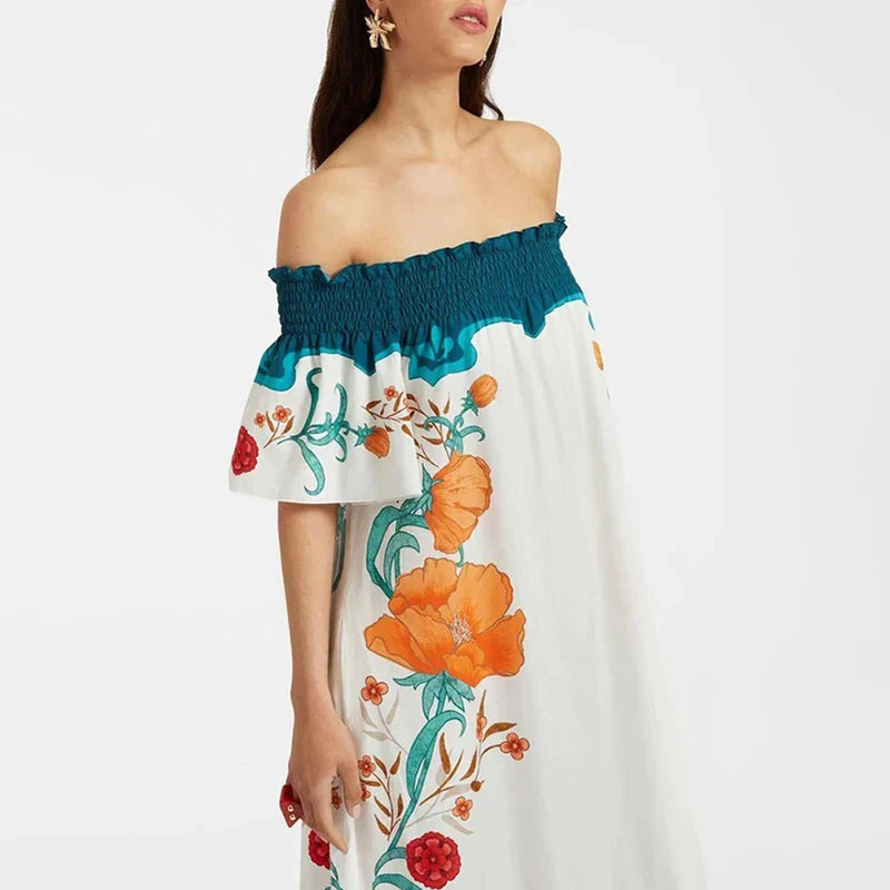 Zomerjurk Vrouw Elegant Korte Mouw - StudioMarella