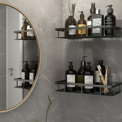 Badkamerplank Zelfklevend Boren ABS RVS Hoekplank Douche Scandinavisch Modern