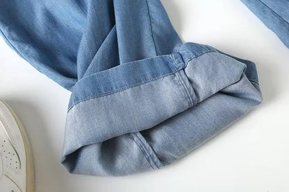 Jeans Jumpsuit Elegante Zomeroutfit