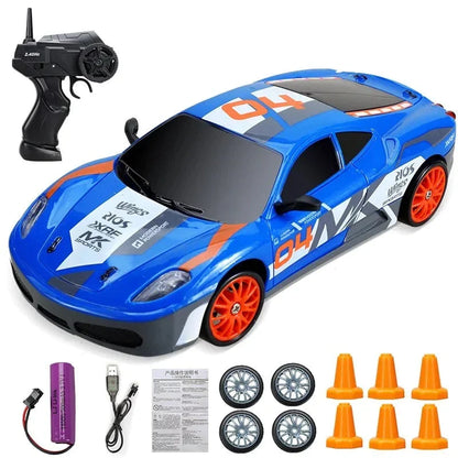 Minidrifter speelgoedauto RC-auto drift racer 2.4GHz afstandsbediening snelheid indoor outdoor kids jongens meisjes cadeau radiobestuurbare auto elektrisch voertuig