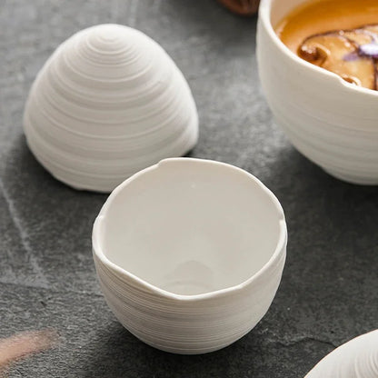 Keramische Schaal Ovaal Servies Saladekom Fruitschaal Scandinavisch Design Eiglas Vorm Handgemaakt