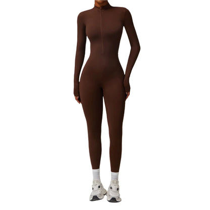 Jumpsuit Vrouw Sportief Naadloos Comfortabel