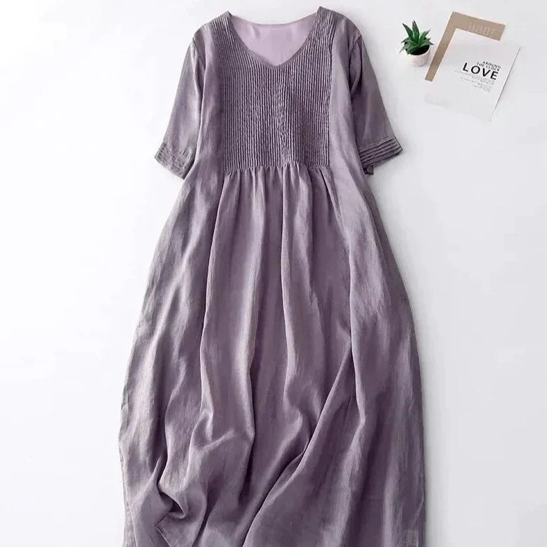 Zomerjurk Vrouw Geplooide Jurk Zomer Collectie