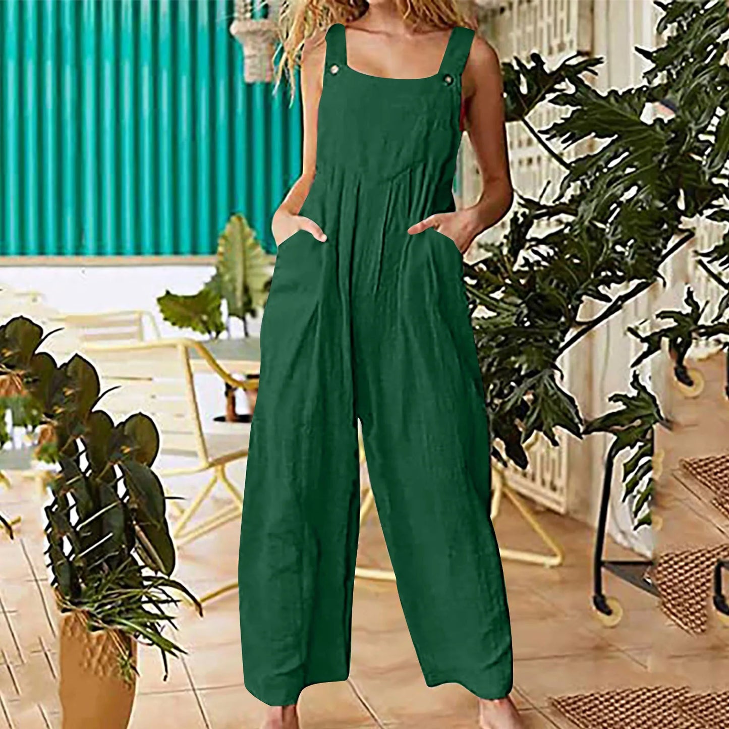 Zomerse Jumpsuit Vrouwen Boho Stijl