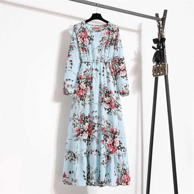 Variant image for Dalia | Vestito Lungo Elegante Floreale per Estate-39