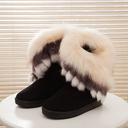 Vrouwen Bontlaarzen Warm en Comfortabel Winter