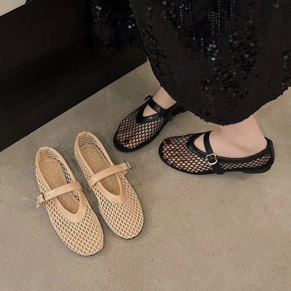 Elegante Mary Jane Schoenen met Rond Toe en Gesp