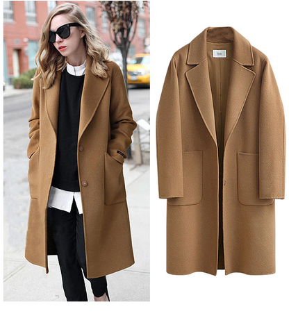 Dames Trenchcoat XL Oversized Warm voor Herfst en Winter