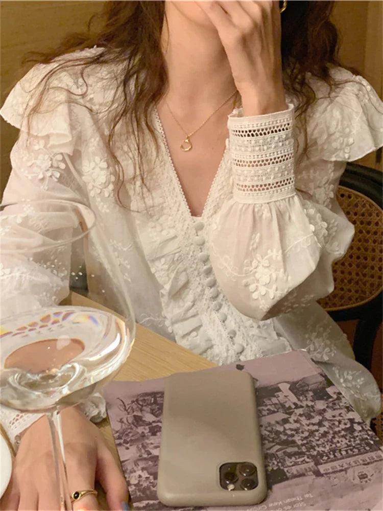 Vrouwelijke Blouse met Chic Mouw - StudioMarella